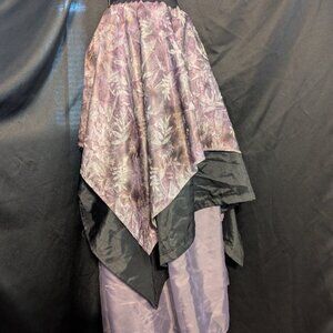 Elegant Purple Layered Skirt